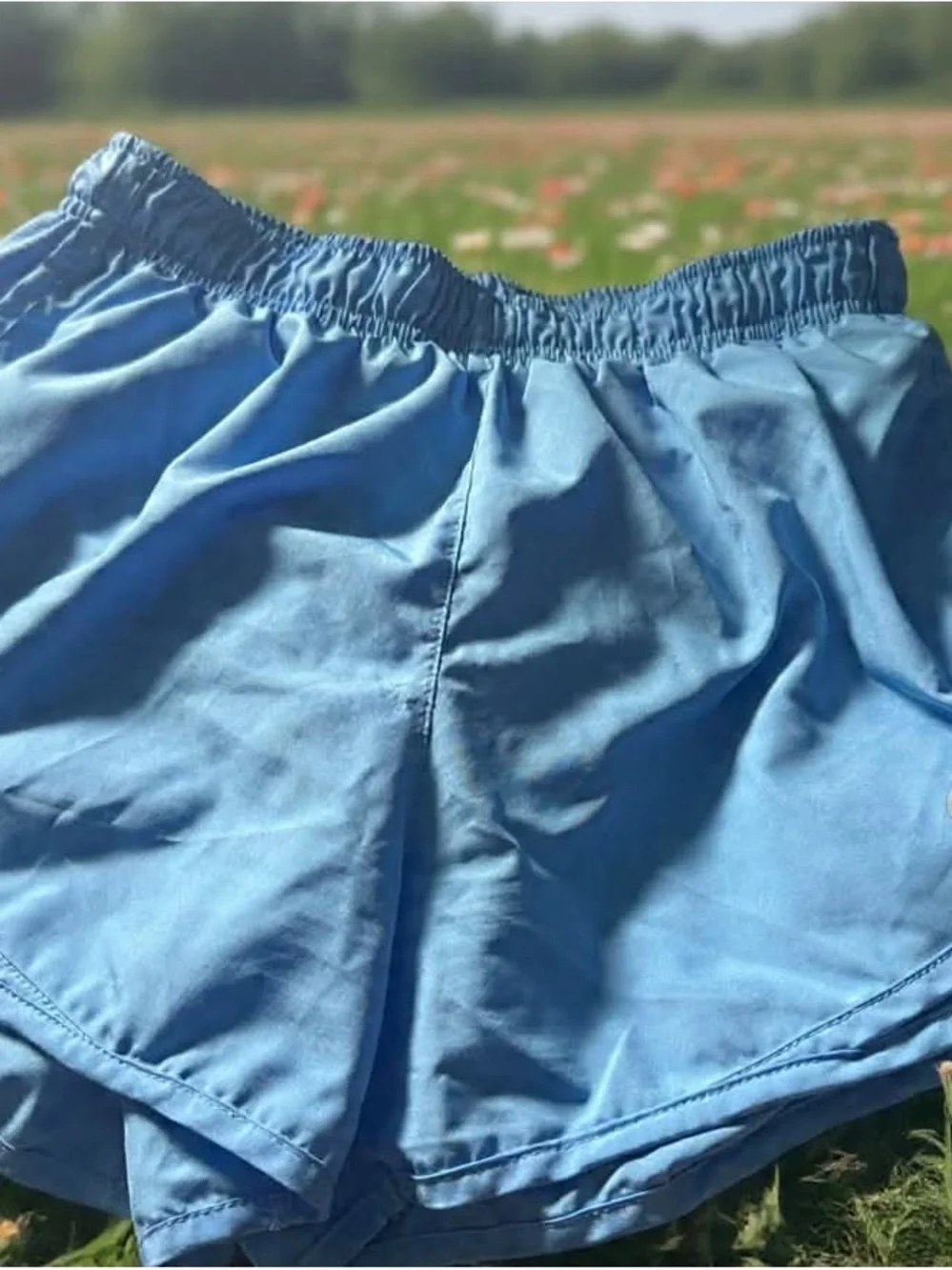Nike Light Blue Women's Athletic Shorts